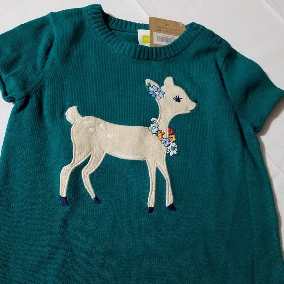 Crazy 8 Forest Magic 3T Sweater Dress NWT. - Picture 3 of 4